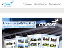 Tablet Screenshot of citipost-nordwest.de